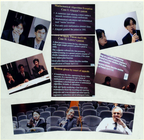Figure 1: Montage of pictures from the moot debate