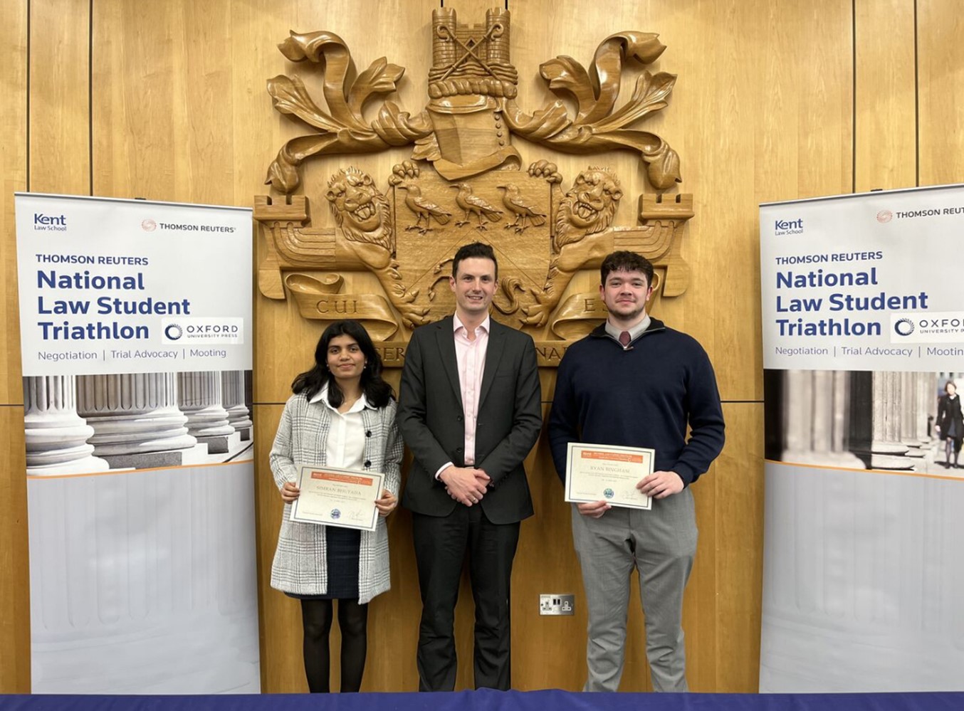 Ryan and Simran at the National Law Student Triathlon