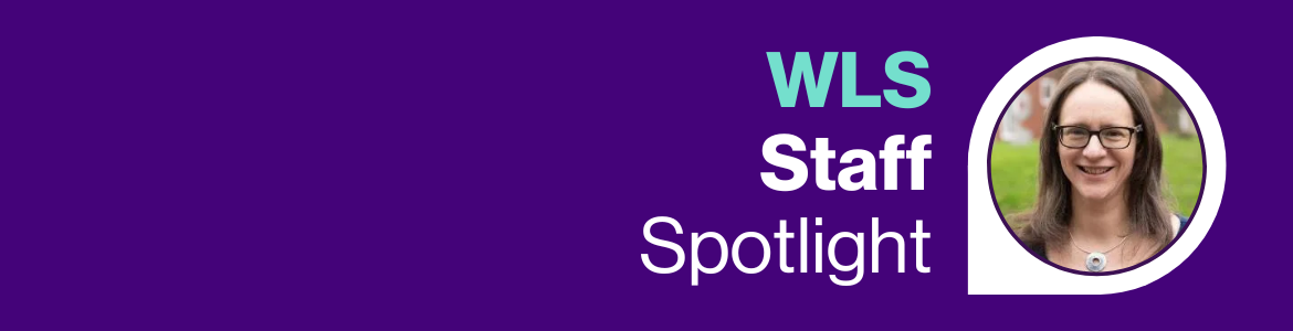 WLS Staff Spotlight with photo of Charlotte Woodhead