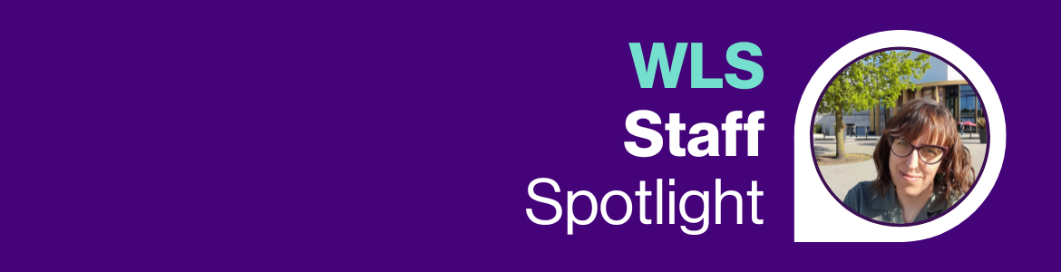 WLS Staff Spotlight with photo of Paula Hollstein Barria