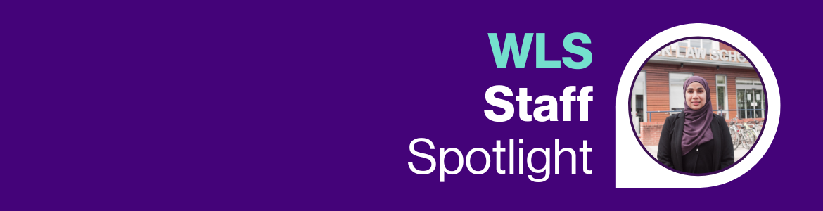WLS Staff Spotlight with photo of Rajnaara Akhtar
