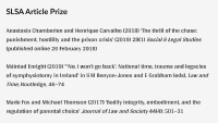 SLSA Article Prize Shortlist 2019