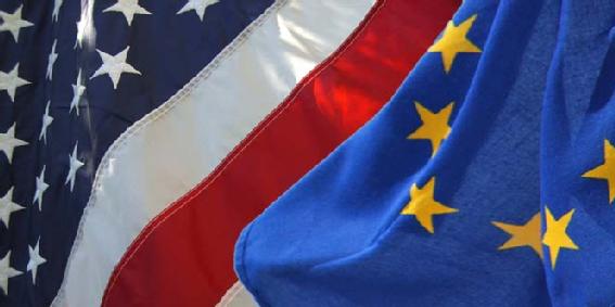 EU USA Flags
