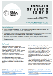 Front Cover of Poposed Legislation