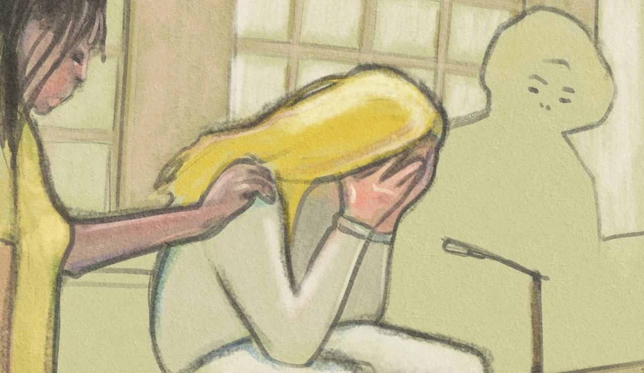 Woman crying image