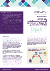 GLOBE Centre Note #2 (Spanish): COVID-19: Hacia la suspensión del servicio de la deuda de países endeudados