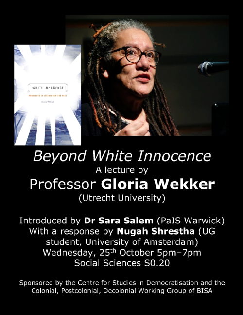 Guest Lecture: Professor Gloria Wekker