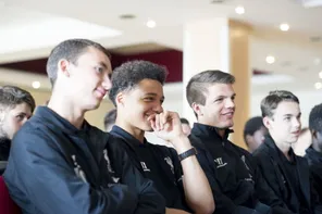 players at panel discussion