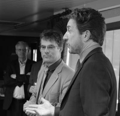 BASIC Chair Trevor McCrisken addresses the Trident Commission reception. 