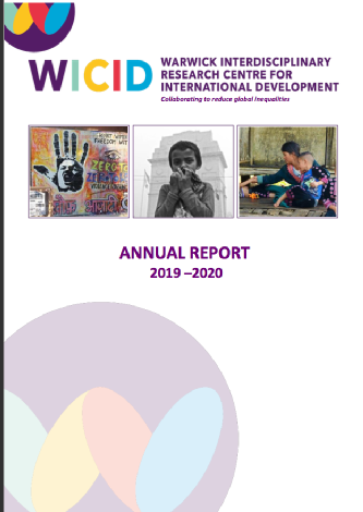 Cover page of the WICID Annual Report with title and three small images