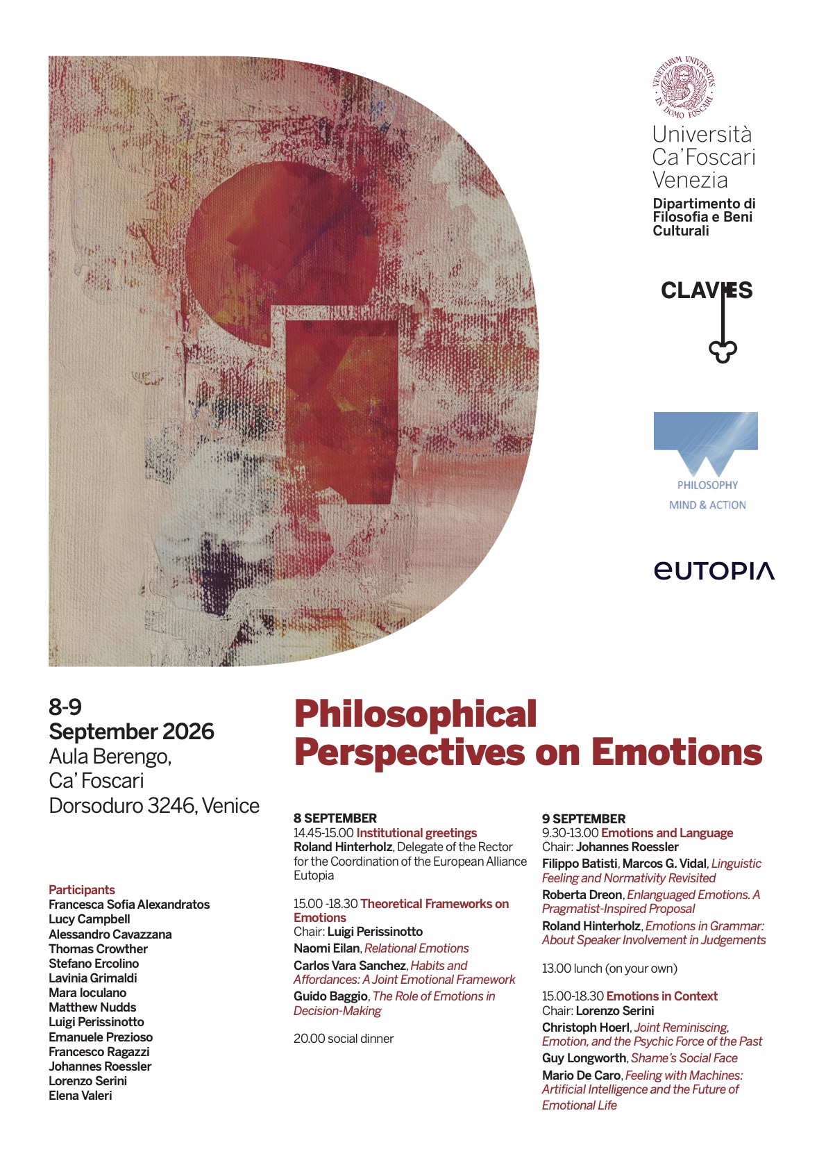 Programme for Venice workshop