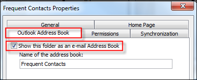 Show as email address book