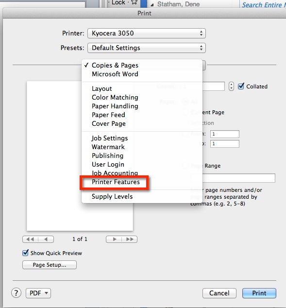 how to set word page layout confi on mac office 2013