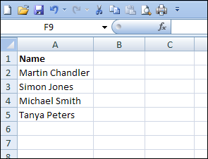 Open file in Excel 2007