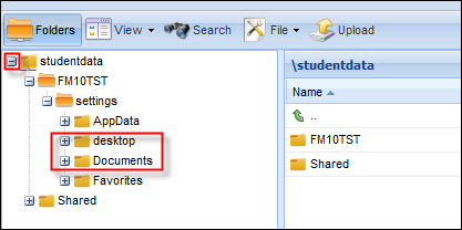 Click the plus to open the folder structure