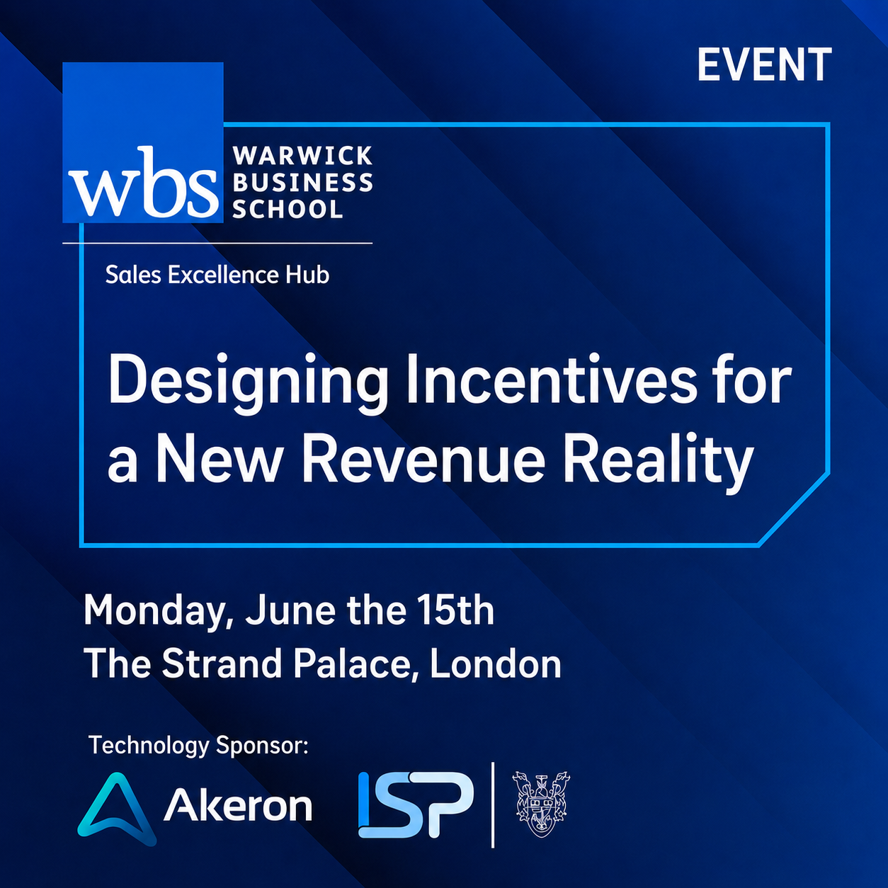 Designing Incentives for a New Revenue Reality event graphic.