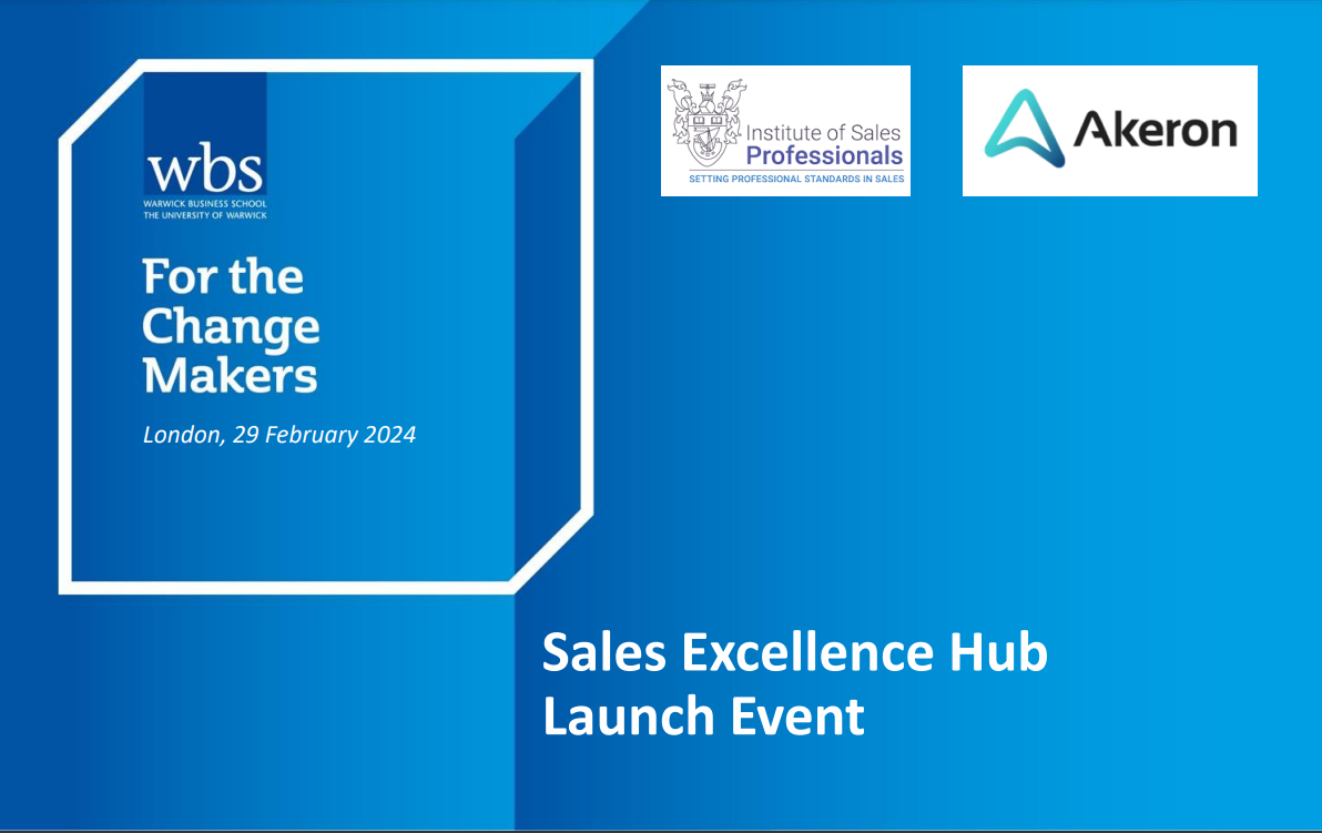 Sales Excellence Hub Impact Launch Event graphic.