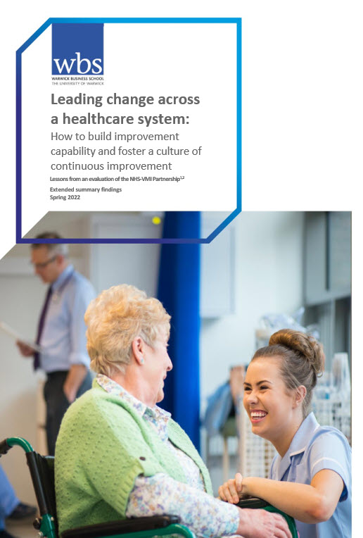 NHS-VMI report: Leading change across a healthcare system