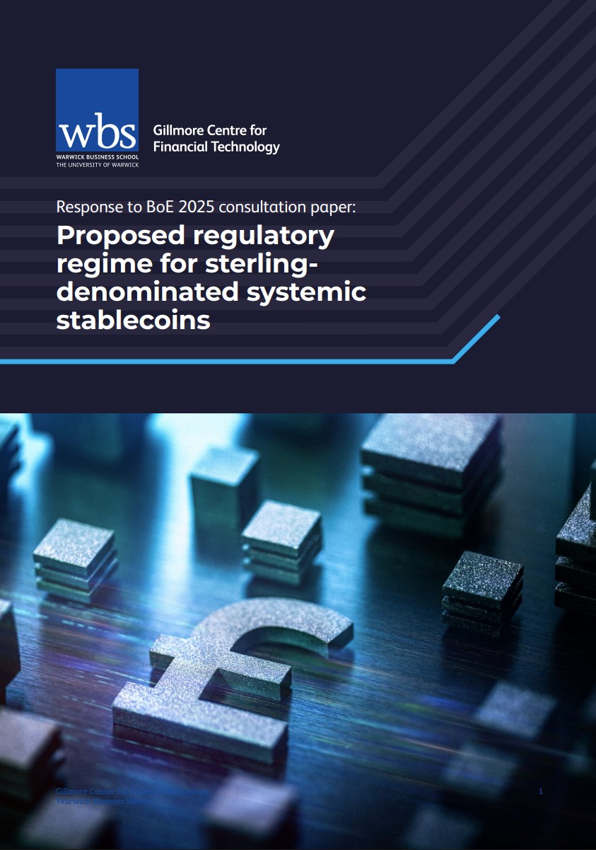 Gillmore Centre response to the Bank of England’s 2025 consultation paper on the proposed regulatory regime for sterling-denominated systemic stablecoins