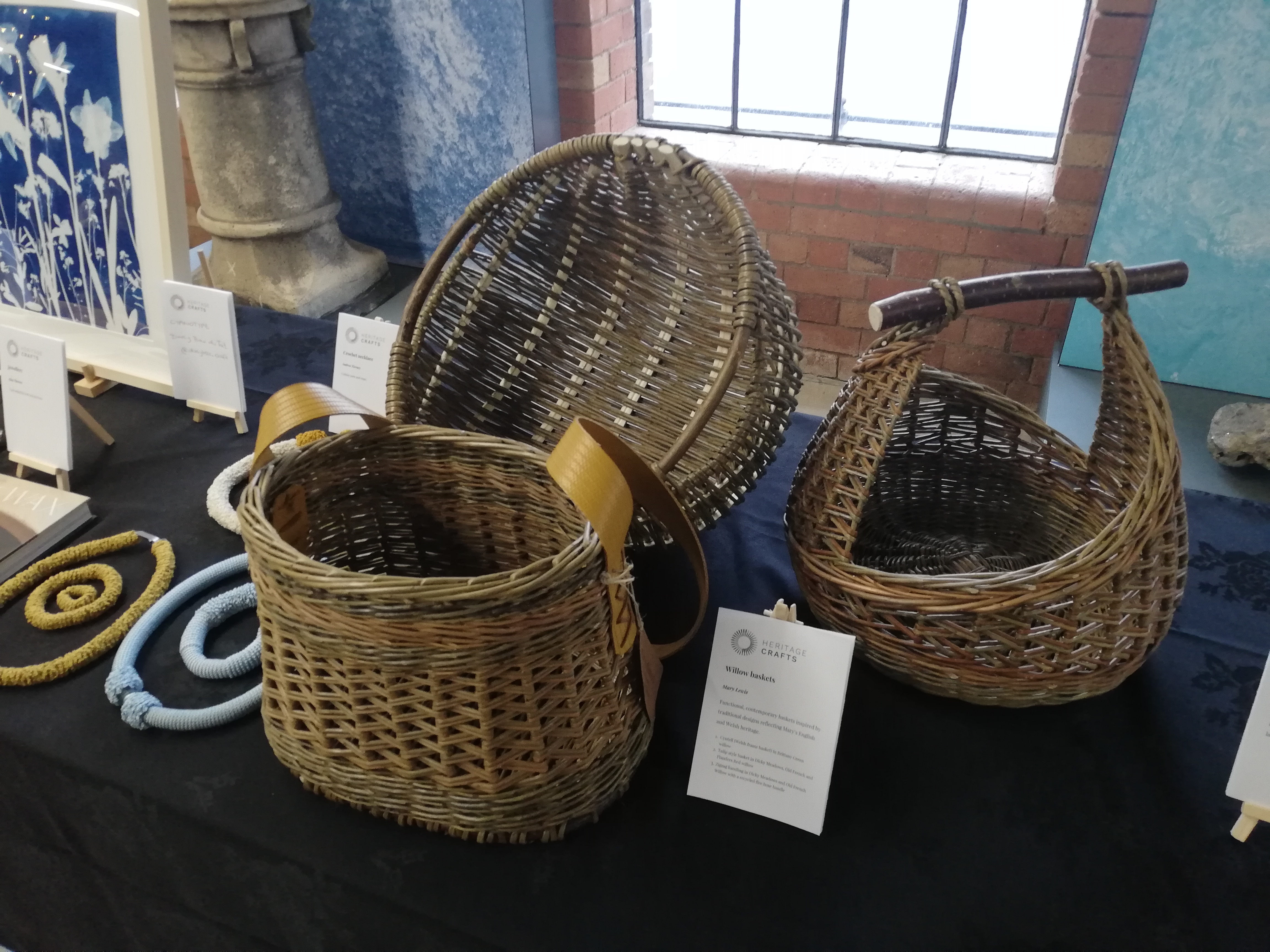A selection of handmade baskets