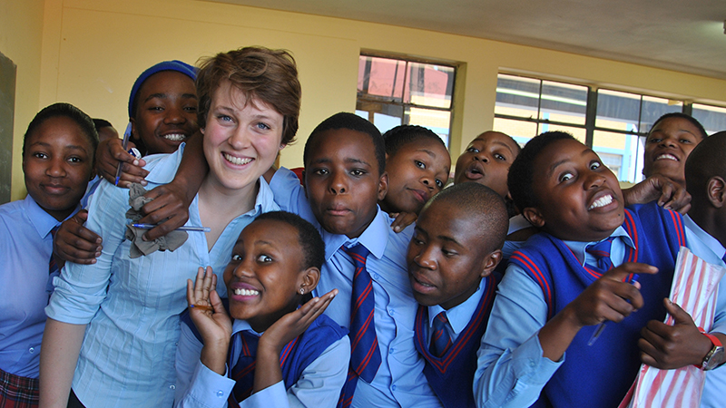 Students from Warwick in Africa