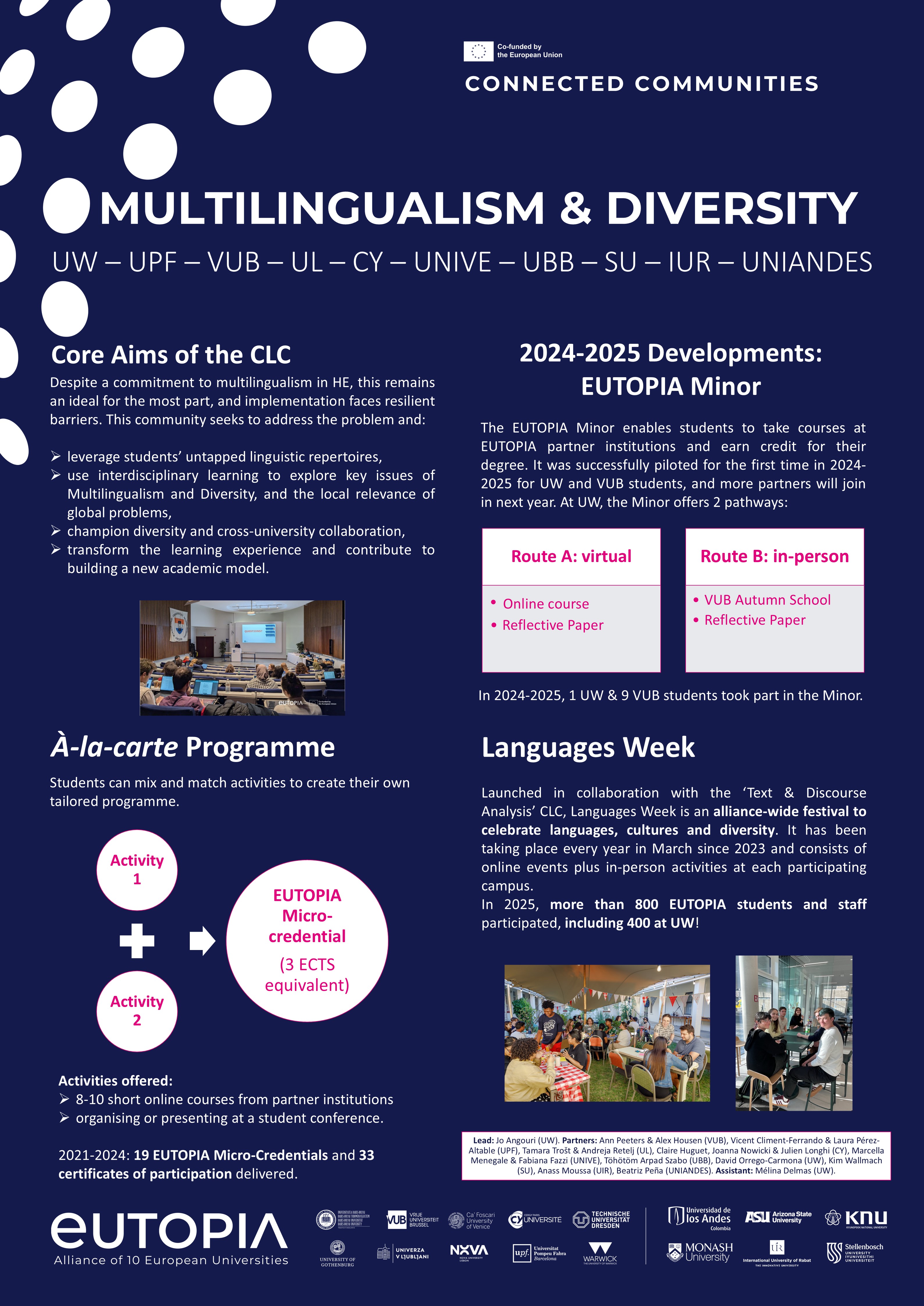 Multilingualism & Diversity Connected Learning Community Poster