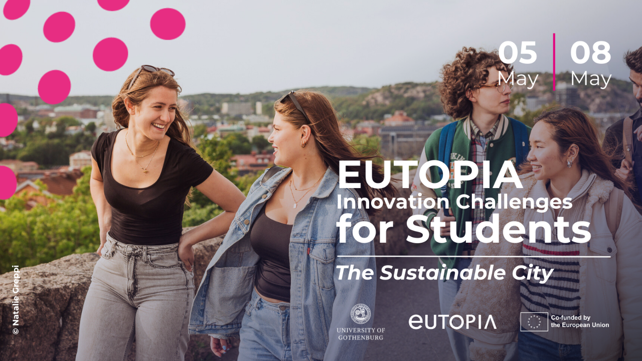 An advert for the EUTOPIA Innovation Challenge at Gothenburg