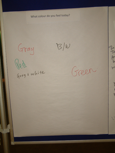 Photo of the What Colour do you Feel Today? board