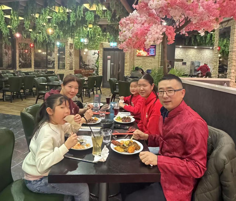 Jianhua with his family