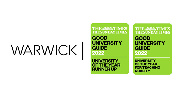An image of the two Good University Guide logos that Warwick has been awarded.