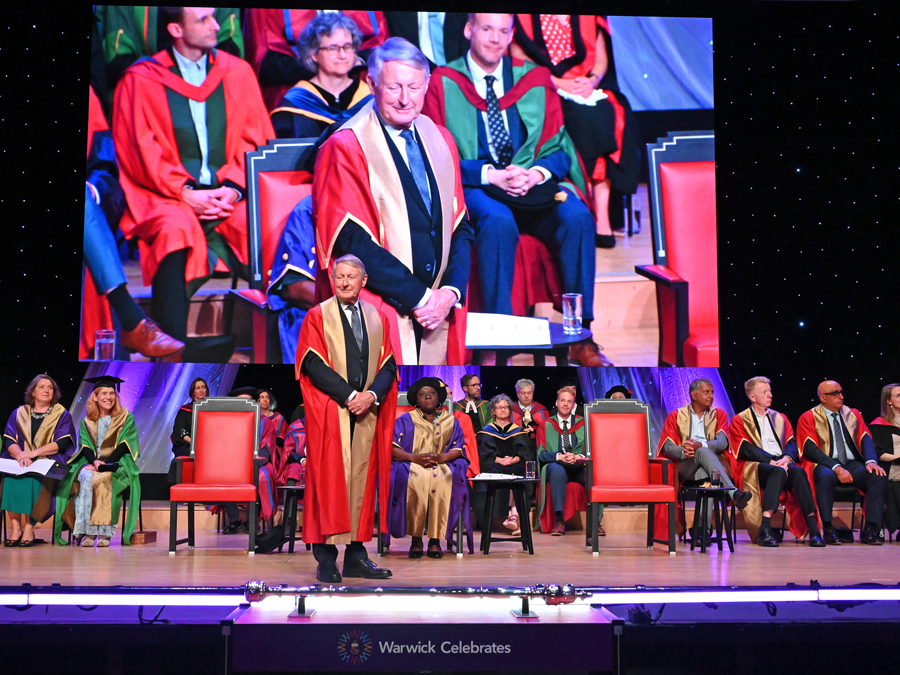 Sir David Normington at graduation