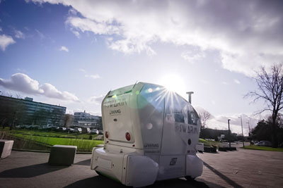 Driverless pod on campus