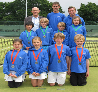 Young Tennis Players on the Warwick teams