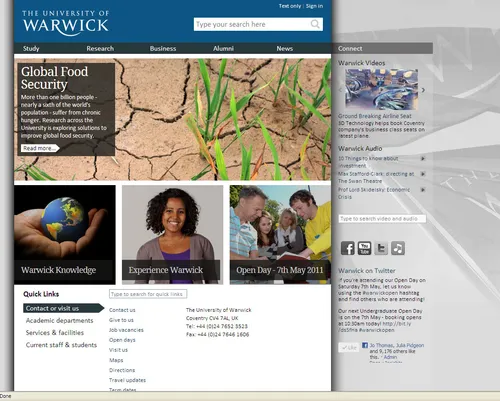 New homepage