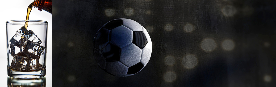 fizzy drinks and football