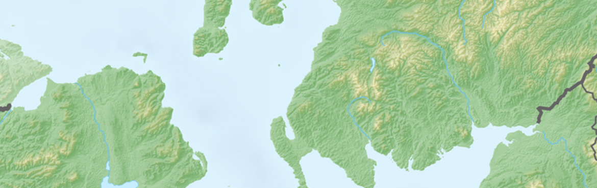 map of Scotland and Northern Ireland 