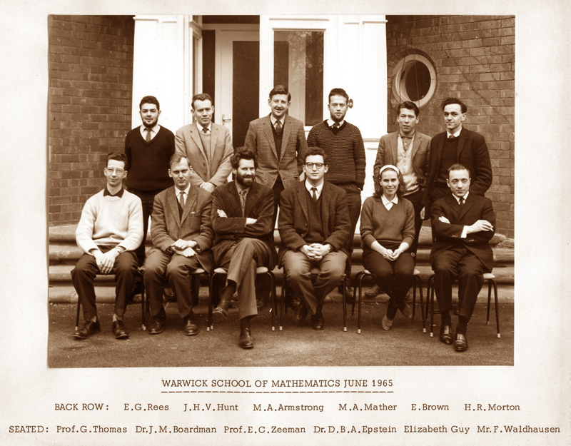 Warwick School of Mathematics June 1965