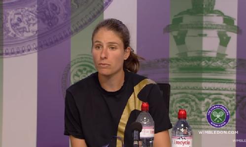 Johanna Konta at Wimbledon press conference