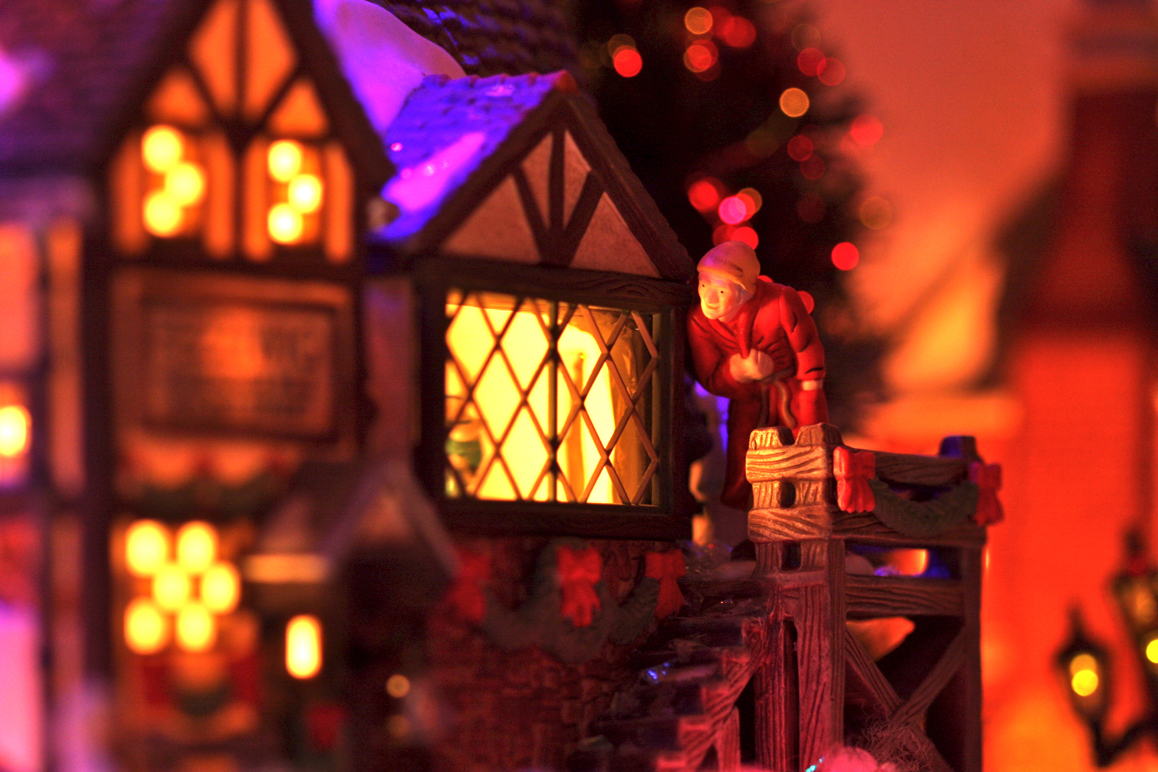 Scrooge sees visions of Christmas past