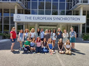 Students from the 2023 trip