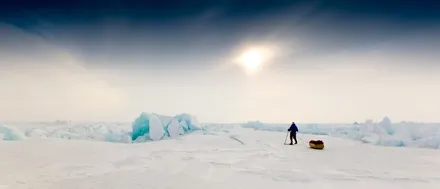 Explorer Mark Wood in the Arctic