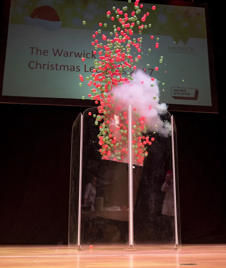 Ping pong ball explosion