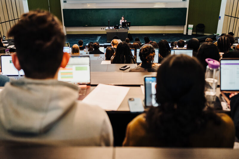 Photo of students in a lecture hall