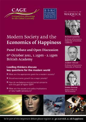 Modern Society and the Economics of Happiness: London