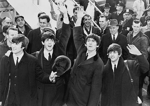 The Beatles touch down in America