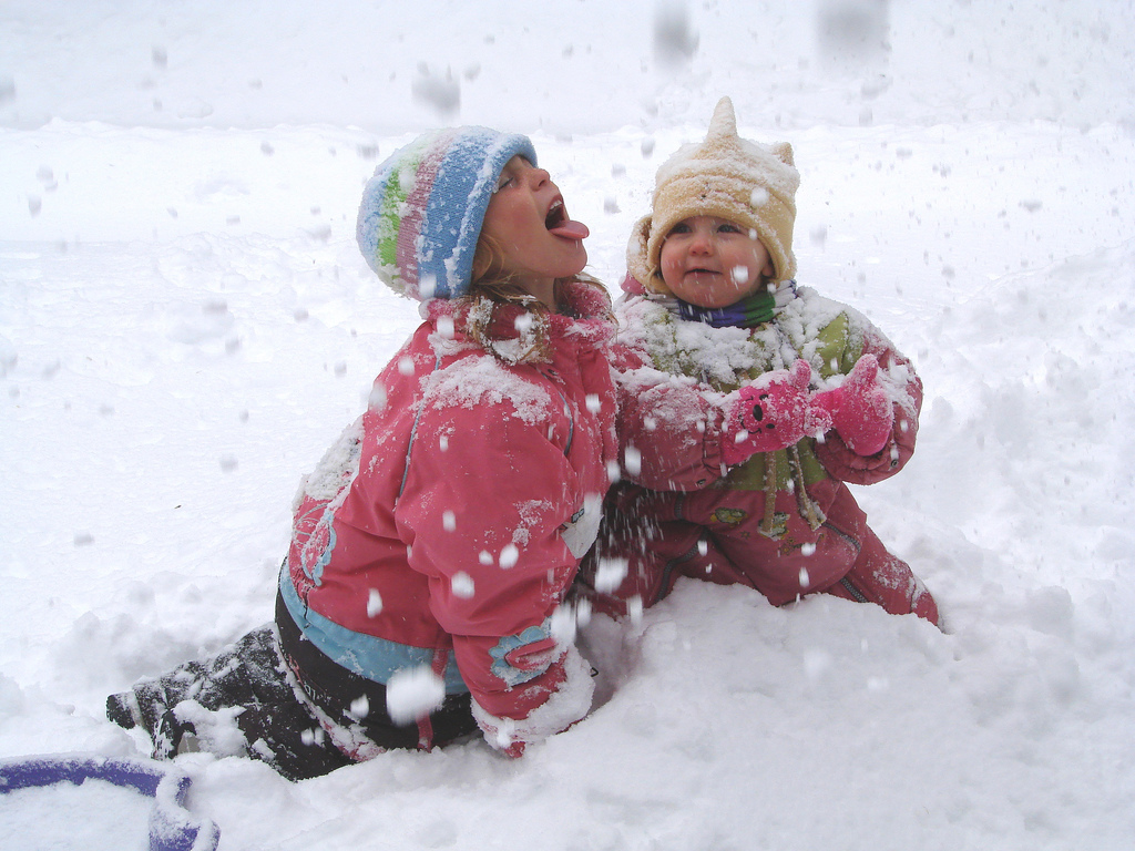 Children in snow