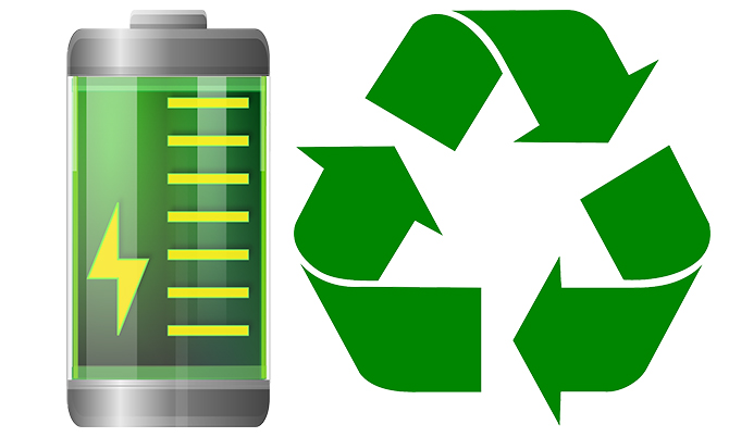 recycling batteries