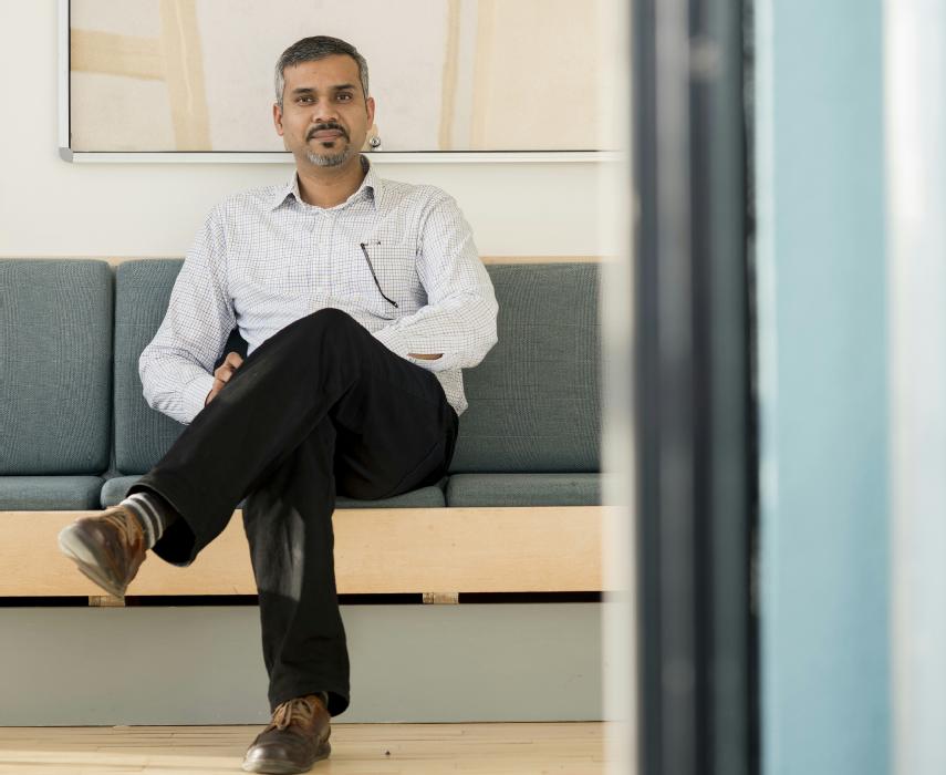 Prof Nasir Rajpoot sitting