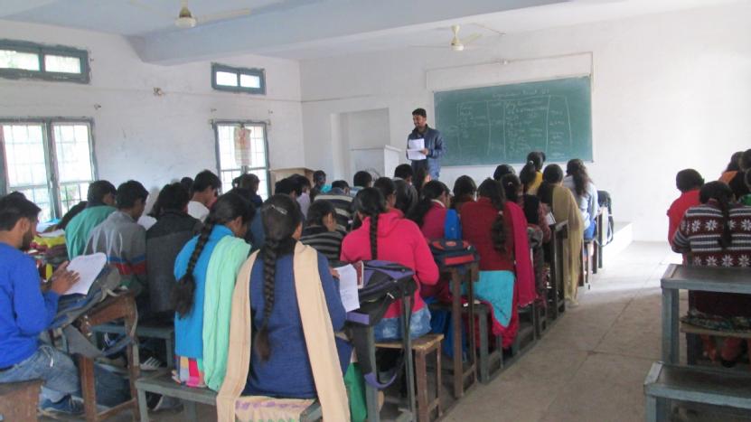 Students at college in Haryana