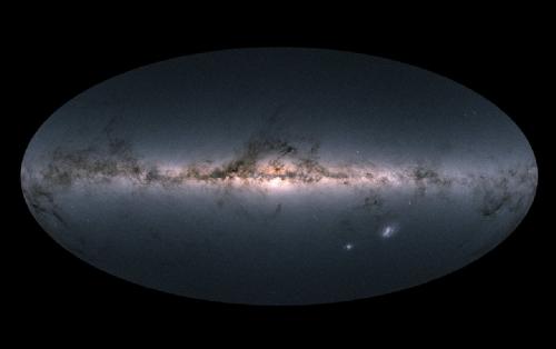 Far away galaxy image by Gaia telescope